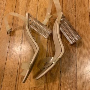 Clear heels